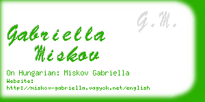 gabriella miskov business card